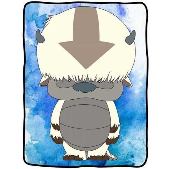New Appa Avatar the Last Airbender Fleece Throw Gift Blanket Cartoon Bison Aang - Picture 1 of 2
